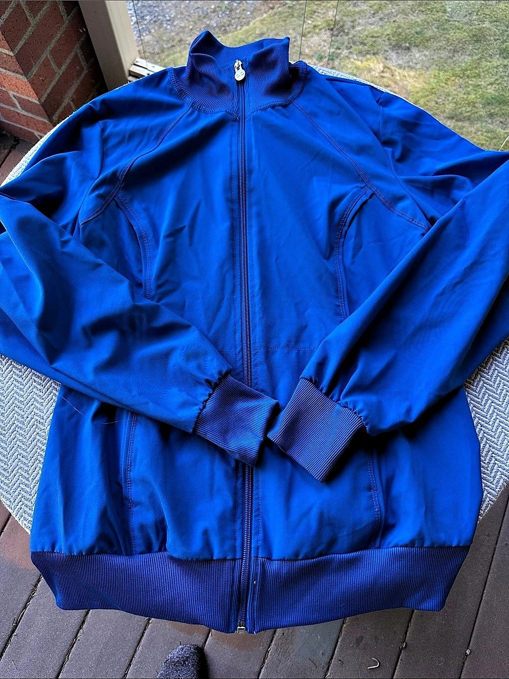 Cherokee Infinity Blue scrub Jacket Size Medium